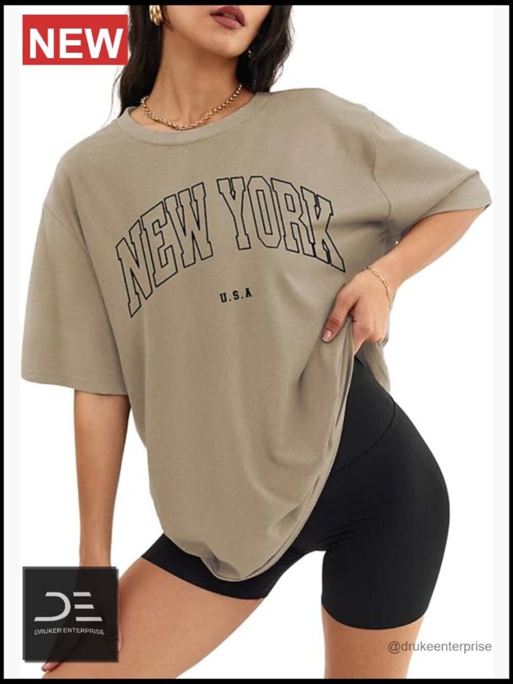 Oversized Loose Fit Short Sleeve Graphic T-Shirt